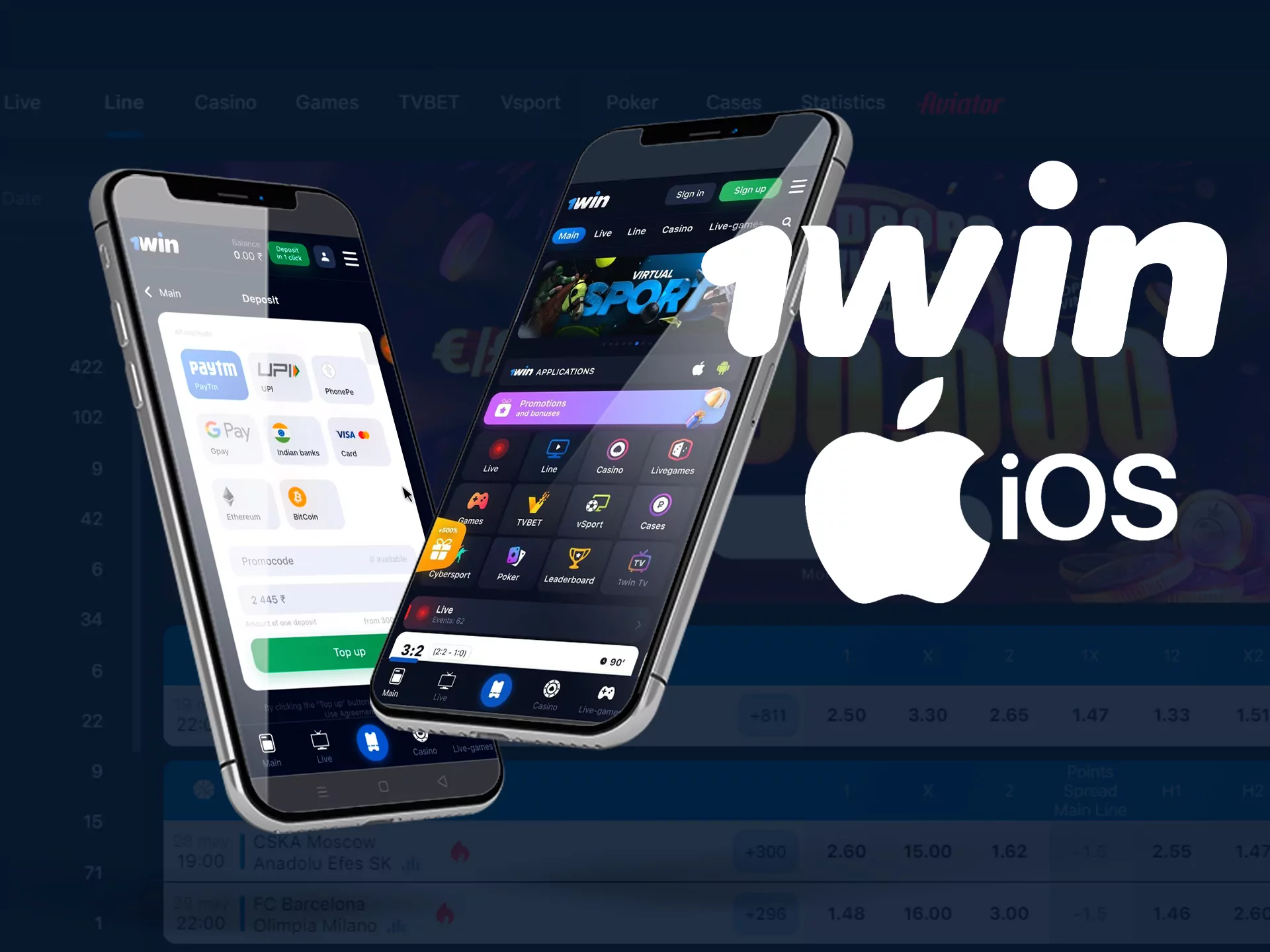 1win app for iPhone